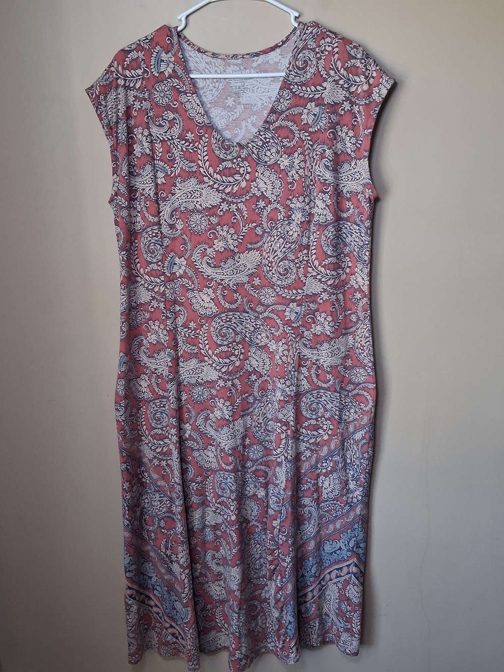 Pure Jill J. Jill Paisley Maxi Dress; Size SP